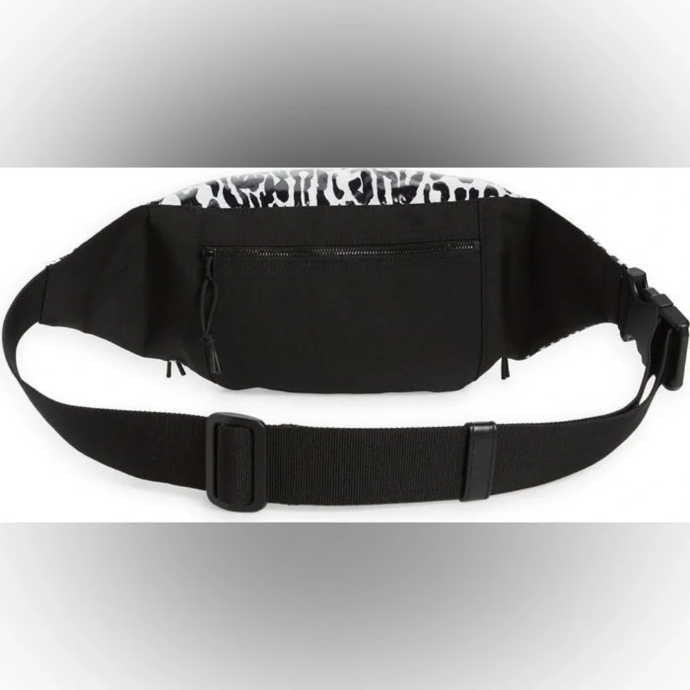 Saint Laurent Black and White Zebra Cosmetic Bag with Silver Accents - Picture 4 of 10